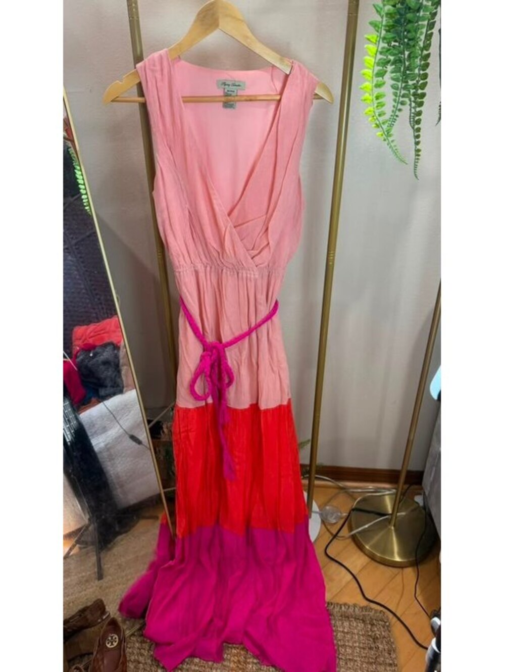 SIZE M Flying Tomato Maxi Dress Fiesta Sleeveless Belt